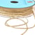 Bobine 30m cordon chiné métal 2mm écru/or