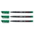Lot de 3 feutres permanents pointe fine 0,7 mm - STABILO - OHPen - Vert