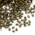 300 Perles à écraser tube métal bronze 1,5 mm - création bijoux perles