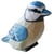 Figurine Mésange bleue - Wudimals