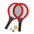 Set de 2 raquettes tennis et badminton - avec balle et volant - jeu plein air, sport