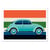 Affiche 30x40 cm - Mint vintage Beetle car - Bo Lundberg