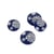 Bouton 2 trous flocons bleu marine