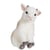 Peluche - Peluche Bébé biquette blanche - 26 cm