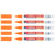 Lot de 5 marqueurs craie liquide - EDDING - Orange fluorescent - 1-2 mm