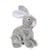 Peluche - Peluche Lapin flammé douceur gris - 25 cm