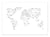 Affiche 30 x 40 cm - Geometric world - White - Albertine Baronius