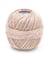 Fil à tricoter brillant GLITTER - Grundl 8209 Ecru