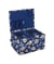 Boîte de Couture "Automne" - 23.5x31x20cm - Hobby Gift Bleu Marine