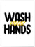 Affiche 'Wash your hands' | A3 : 29,7x42cm