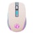 Souris Gaming Sans Fil Silencieuse RGB Rose 6 Boutons Bluetooth Type-C Rose YONIS