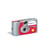 AGFAPHOTO 601020 - Appareil Photo Jetable LeBox Flash, 27 photos, Objectif Optique 31 mm - Gris et Rouge