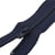 Fermeture fine à glissière non séparable polyester Bleu navy spirale 4mm