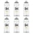 Lot de 6 sprays de peinture MTN 94 - Noir