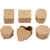Petites boîtes, H : 3 cm, d 4-6 cm, 6 pièces/ 1 Pq.