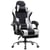 Chaise gaming ergonomique GTPLAYER - Tissu - Noir/blanc - 50 x 50 x 125 cm