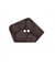 Bouton en forme de pentagone 2 trous 40mm - Prym Gris Fonce