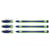 Lot de 3 feutres fineliner - SCHNEIDER - Xpress 08 - Bleu - Trait fin