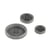 Lot de 3 boutons corozo 4 trous Gris Anthracite