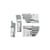 Lot de 1500 agrafes et 500 clous Cogex