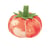 Tomate porte-épingles 8cm tie&die orange corail