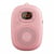 Mini Enceinte Bluetooth Portable Subwoofer Audio 77g ABS 500mAh 8h Autonomie 10m Distance 3W LED MP3 WAV Rose YONIS