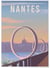 Affiche ville Nantes | A3 : 29,7x42cm