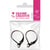 Graine Créative - Boucles d'oreilles dormeuses Vieil argent 1 paire