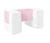 3 blocs en mousse blanc rose pastel - Velinda
