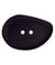 Carte de 1 bouton navette noir 2 trous 54mm - Union Knopf Noir