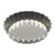 Tartelette ronde cannelée - fer blanc - fond fixe - Ø100/85 mm h18 mm