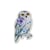 Ecusson thermocollant animaux fleuris chouette 5,5cm x 3,5cm