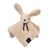 Doudou plat lapin dorlotin - Ivoire -Mailou - Ma lou Tradition