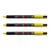 Lot de 3 marqueurs peinture pointe calibrée extra-fine 0,7 mm - POSCA - Jaune