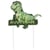 1 Bougie Dinosaures Vert