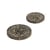 Bouton rond écorces de riz 4 trous noir