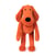 Chien en peluche Orange Terracotta - Roland Garros- 40 cm - Fabriqué en France