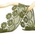 Bobine 13,7m guipure fleurs 45mm Vert