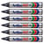 Lot de 6 marqueurs permanents - ARTLINE - Pointe conique 1,5 mm - Noir - Eco 107