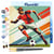 Mini Peinture par Numéros Figured'Art 20x20cm avec cadre Affiche sportive Football - Petit Format