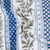 Tissu Coton imprimé glacé Provençal sur fond Bleu