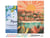Peinture par Numéro Figured'Art avec Cadre - Lever de soleil à Bali - Kit de Loisir Créatif DIY Numéro d'Art Complet - 40x50cm toile tendue sur châssis