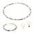 Collier, bracelet et boucles d'oreilles Serena en pierres Agate Arbre - Sloya