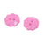 20 BOUTONS Acrylique Rose forme Fleur diamètre 13 mm 2 trous - creation couture diy