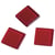 Mosaïque acrylique, 1x1 cm, transparente, rouge classique, boîte - env. 205 pces / 50 g