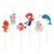 6 Pailles en papier Sirène Corail - Recyclable