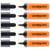Surligneur pointe biseau 2-5 mm - EDDING - Orange - Lot de 5