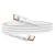 LinQ Câble USB C / USB C 80W 4A Fast Charging Silicone flexible léger 1m Blanc