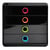 Module de classement Pop-Box 4 tiroirs Black Office - Noir/arlequin - Exacompta