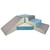 Set de 4 blocs en mousse pour le jeu blanc, bleu clair, gris - Velinda